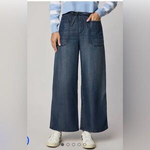 NWT Splendid Lounge Denim Tencel Wide Leg Pant Jeans XS